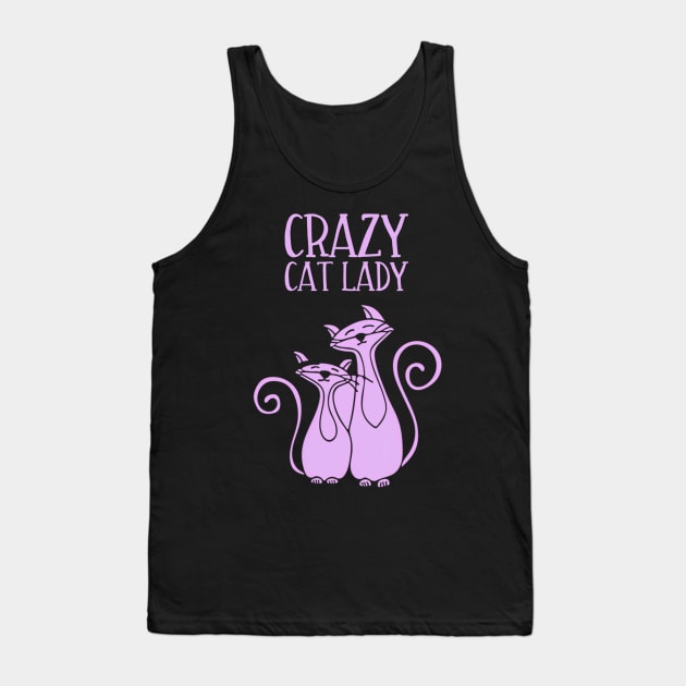 Crazy Cat Lady For Cat Purple Tank Top by SperkerFulis